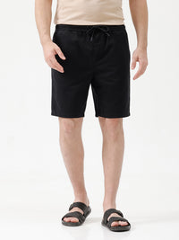Men's Black Shorts - Comfort Fit Solid