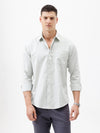 100% Cotton Green Textured Shirt