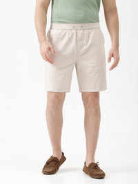 Men's Light Brown Shorts - Comfort Fit Solid