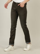 Crocodile Men Olive Slim Fit Jean