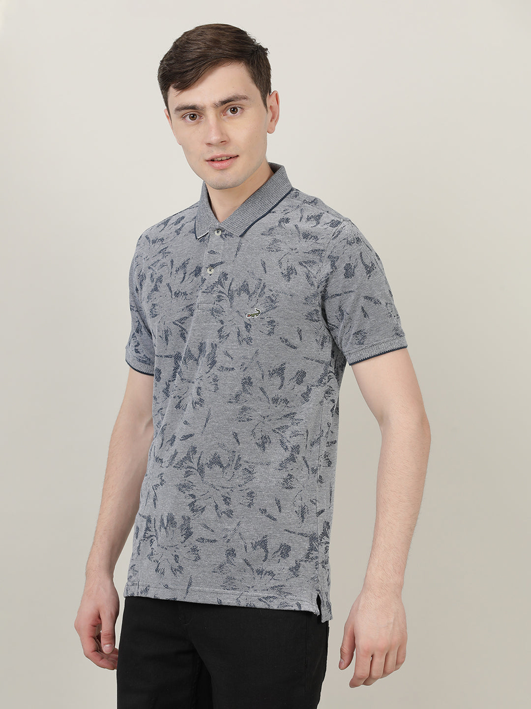Crocodile Men's AOP Printed Casual T-Shirt