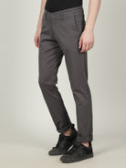 Crocodile Men's Grey Slim Fit Trouser