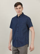 Crocodile Men AOP Casual Cotton Shirt