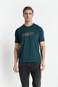 Mallard Green Blur Code Crocodile Regular Crew T-Shirt