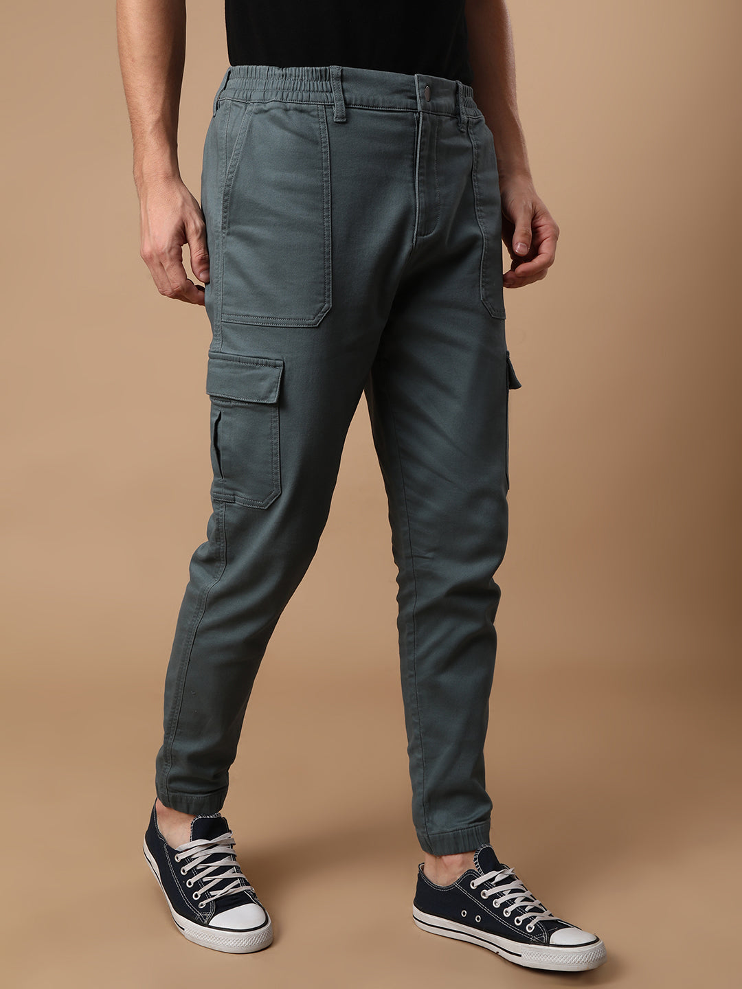 BLUE PREMIUM CARGO JOGGER IN SUPER SOFT FABRIC