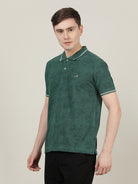 Crocodile Men Dark Green Casual T-Shirt