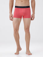Red boxer briefs with a black waistband featuring 'Crocodile' branding on a white background.