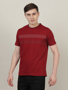 Crocodile Men Maroon Graphic T-Shirt