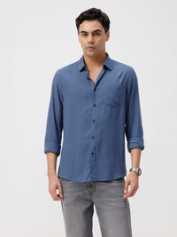 Premium Viscose Shirt Navy