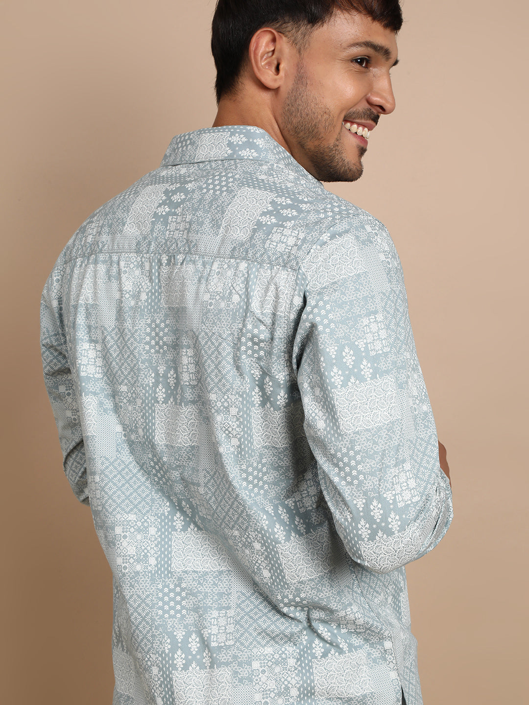 Abstract Bandana Printed Shirt