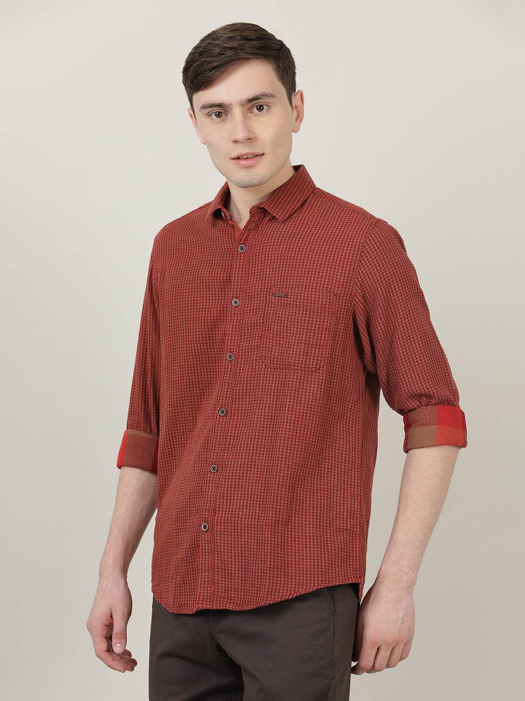 Crocodile Men's Cotton Casual Shirt