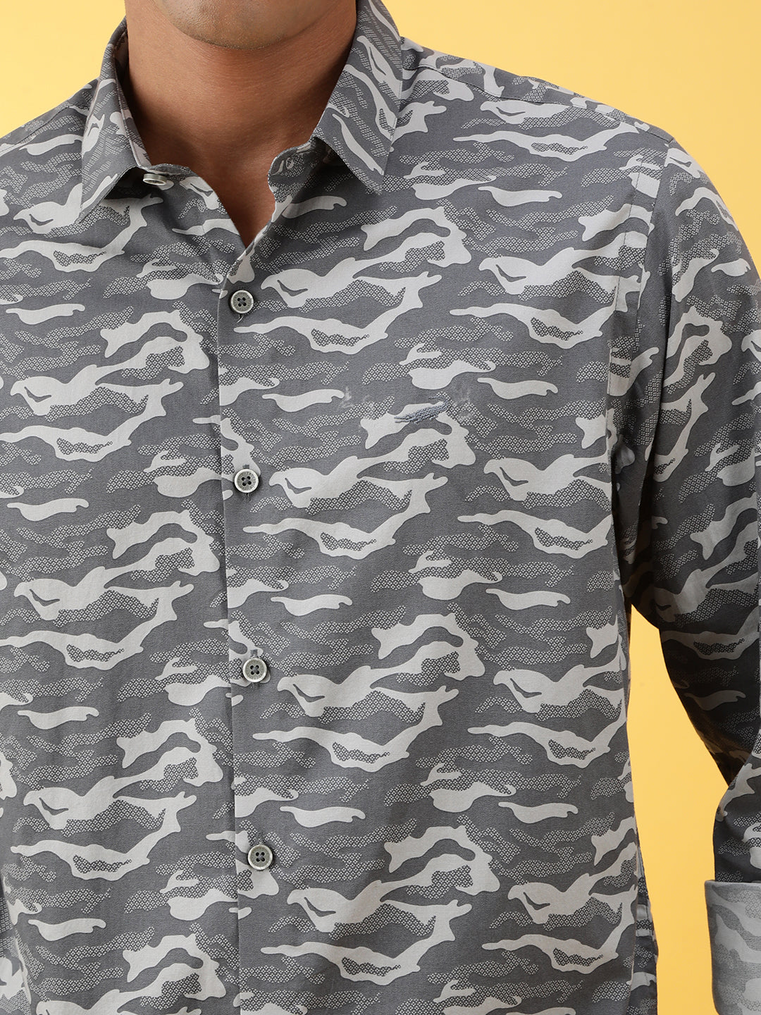 Tonal Camo Fluid Shirt