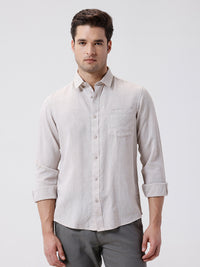 Men's Premium Tencel-Linen Blend Shirt With A Smooth Finish For Elevated Casual Wear