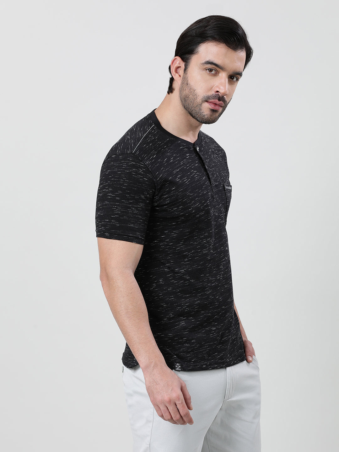 Injected Slub Henley T-Shirt