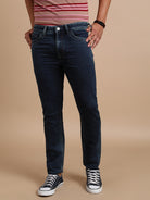 PREMIUM KNITTED DARK WASHED JEANS