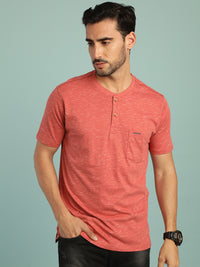 Mineral Red Printed Casual T-Shirt