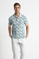 Men Printed Polo T-shirt