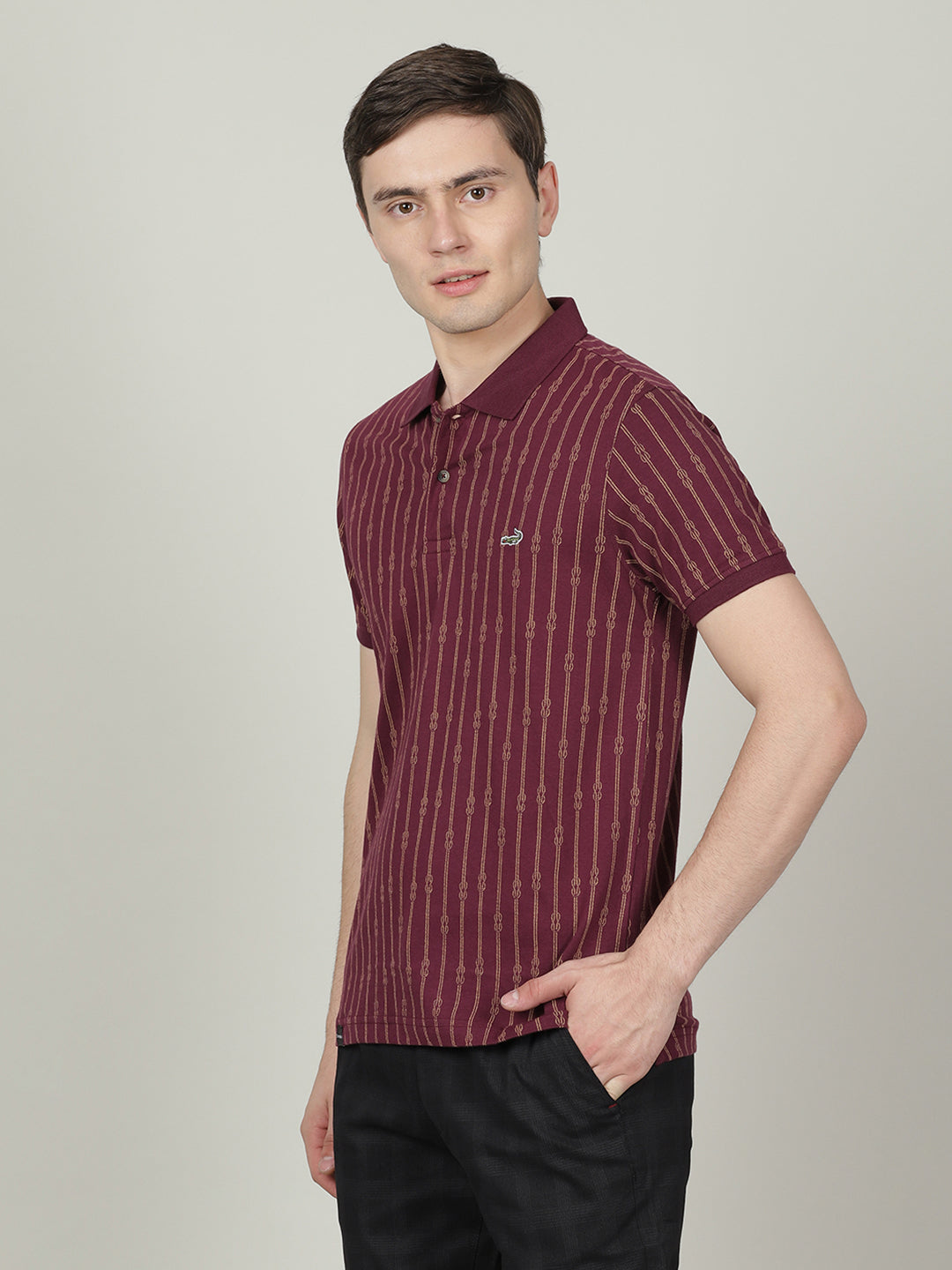 Crocodile Slim Fit Half Sleeve T-shirt