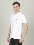 Crocodile Men's White Slim Fit T-shirt