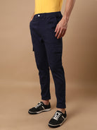 NAVY PREMIUM CARGO JOGGER IN SUPER SOFT FABRIC