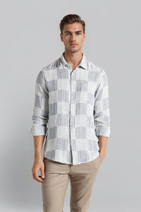 Blue Premium Cotton Casual Shirt With Superior Comfort