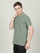 Crocodile Green Polo Slim Fit T-shirt