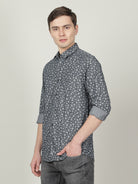 Crocodile Grey Slim Fit Shirt