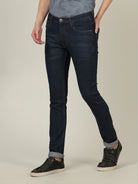 Crocodile Men Dark Blue Slim Tapered Jean