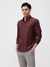 Men's Essential Pure Cotton Textured Shirt Designed For Everyday Comfort