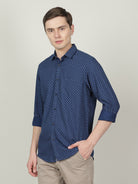 Crocodile Navy Full Sleeve Shirt