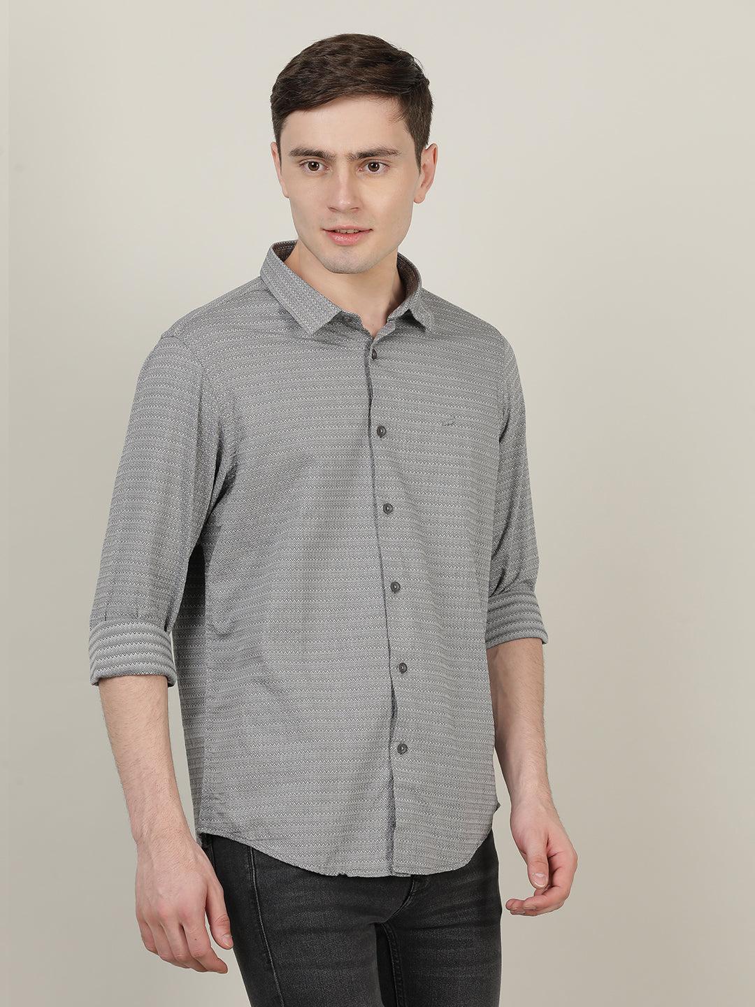 Crocodile Men Woven Shirt