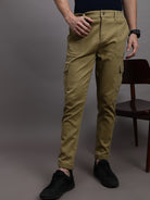 KHAKI PREMIUM CARGO JOGGER IN SUPER SOFT FABRIC