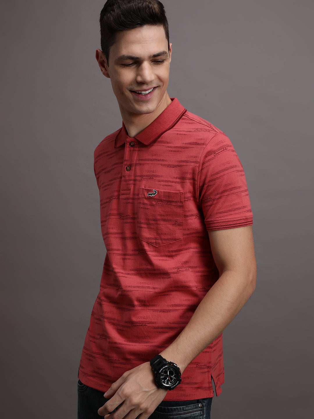 All Over Polo with Signature Print