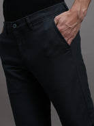 TEXTURED FABRIC TROUSER FOR MEN