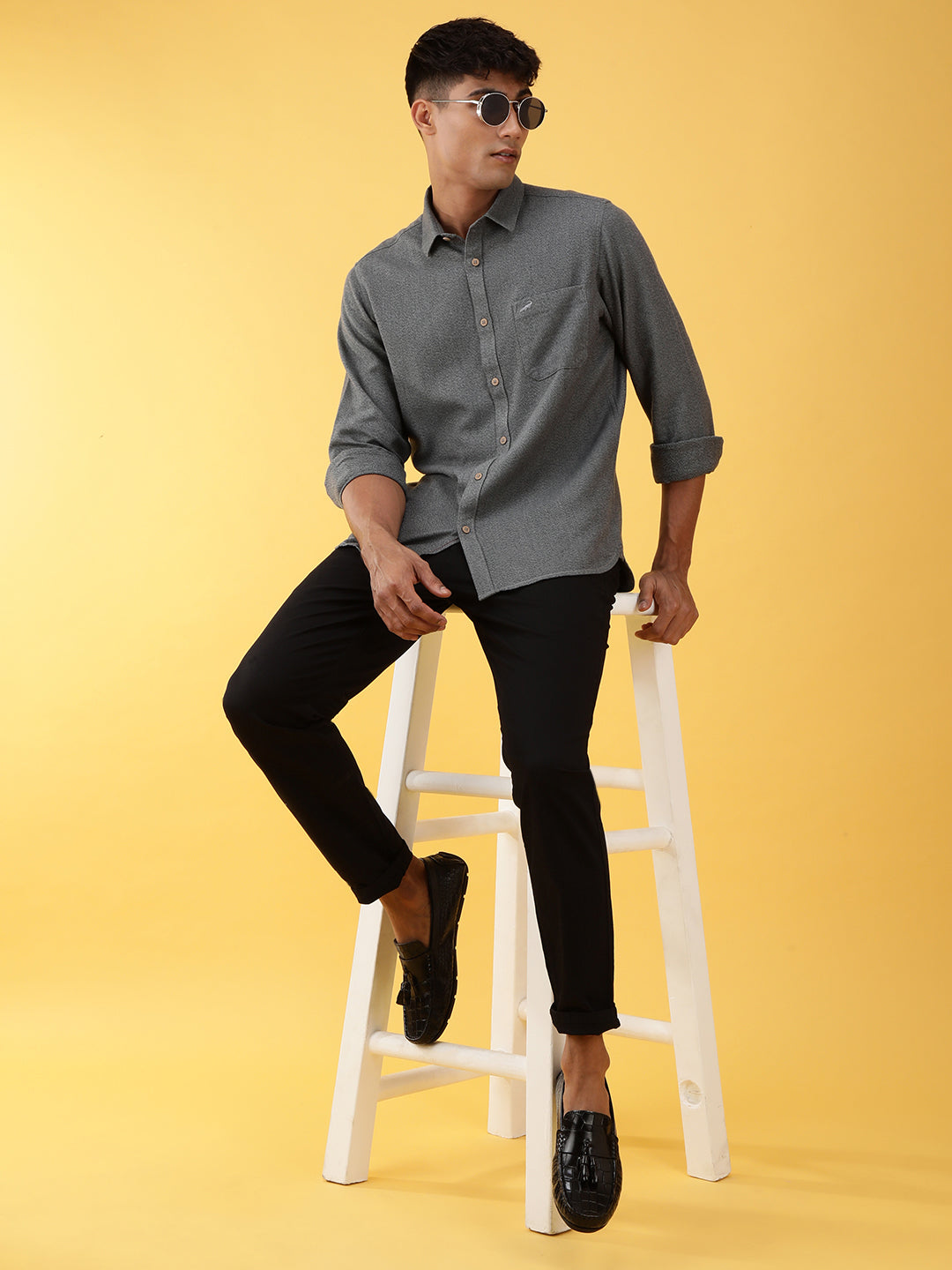 Crocodile Grindle Plain Shirt