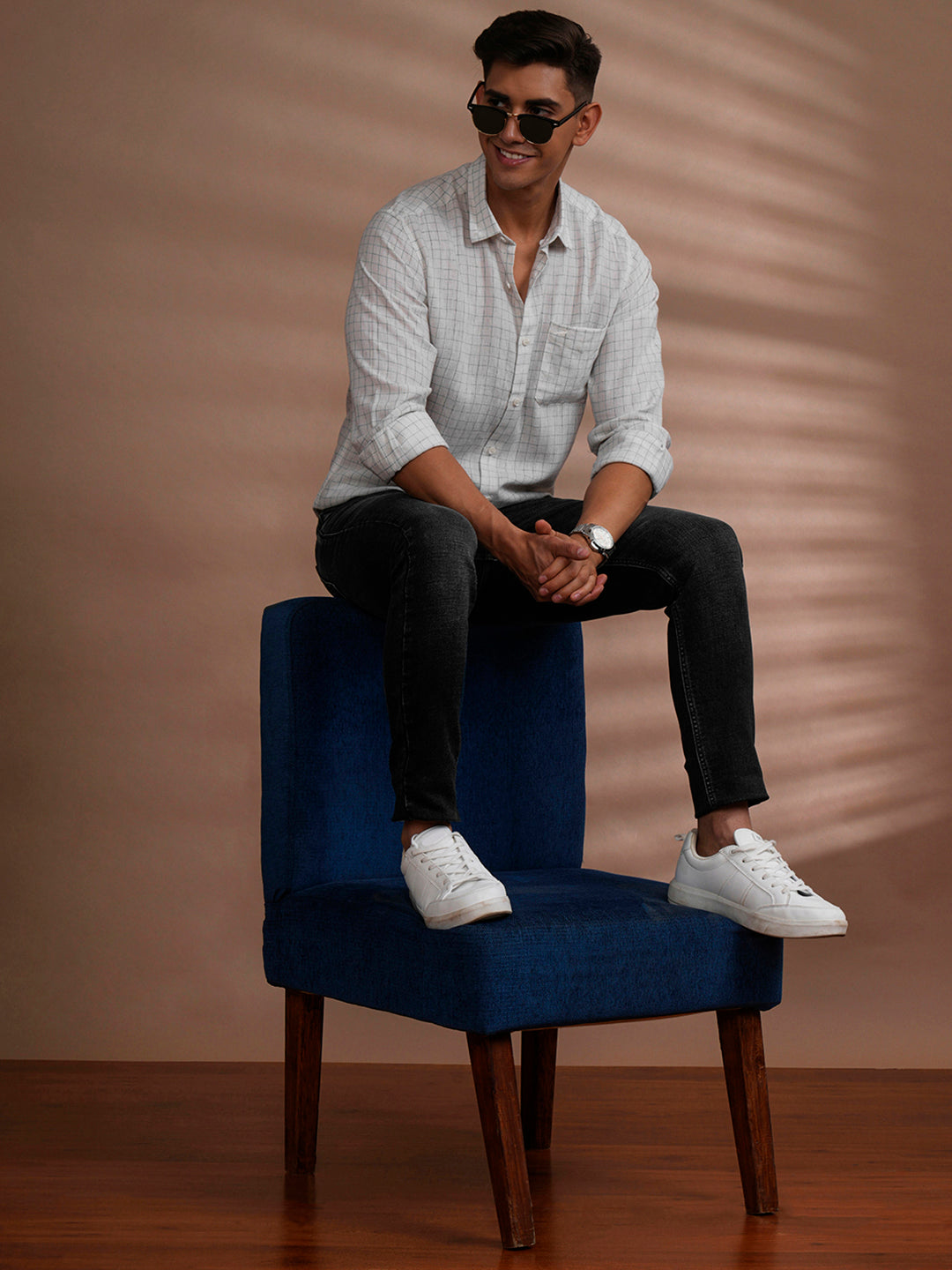 Crocodile Men's Black Slim Fit Trouser