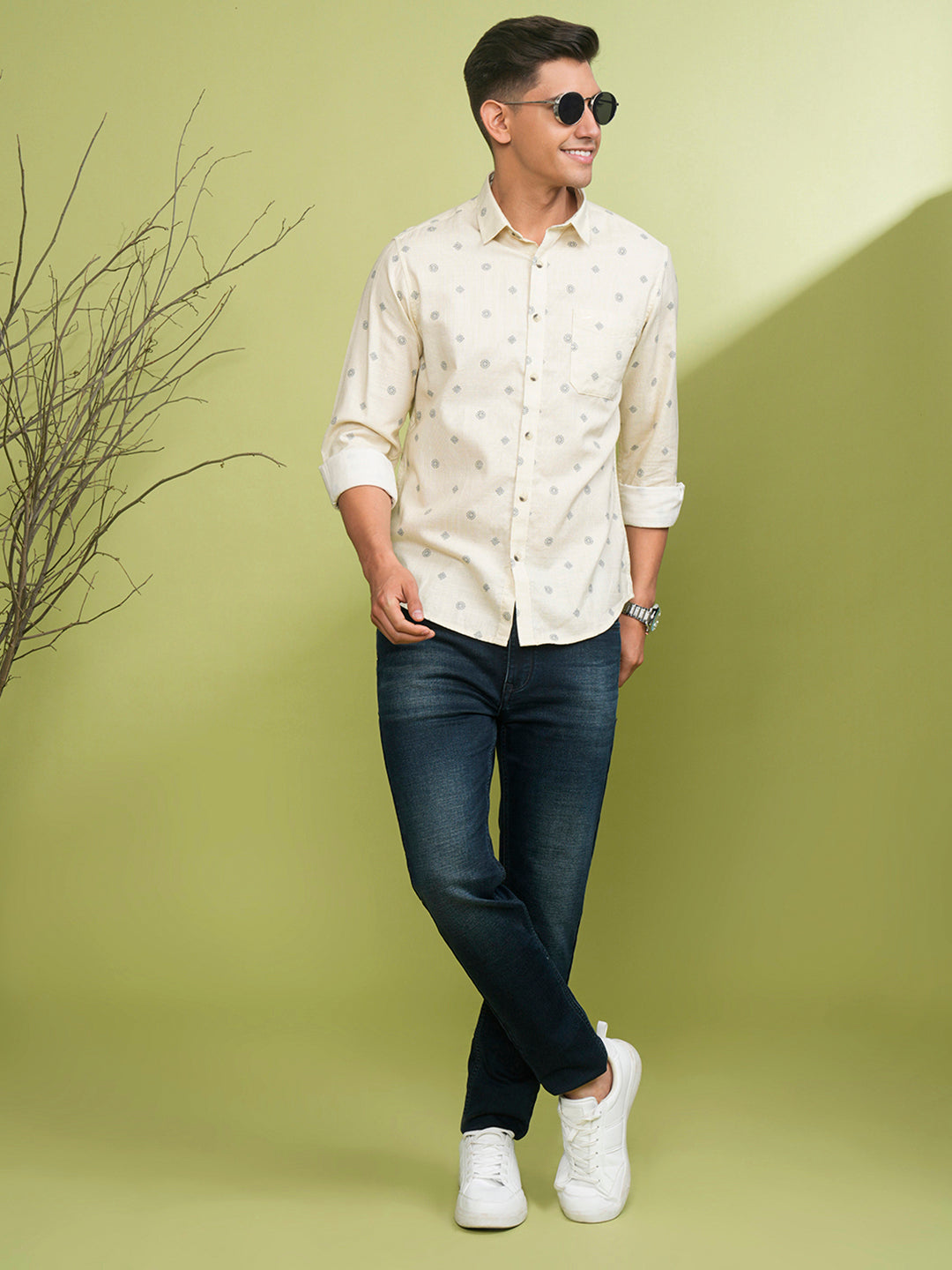 Crocodile Men's Black Trim Trouser