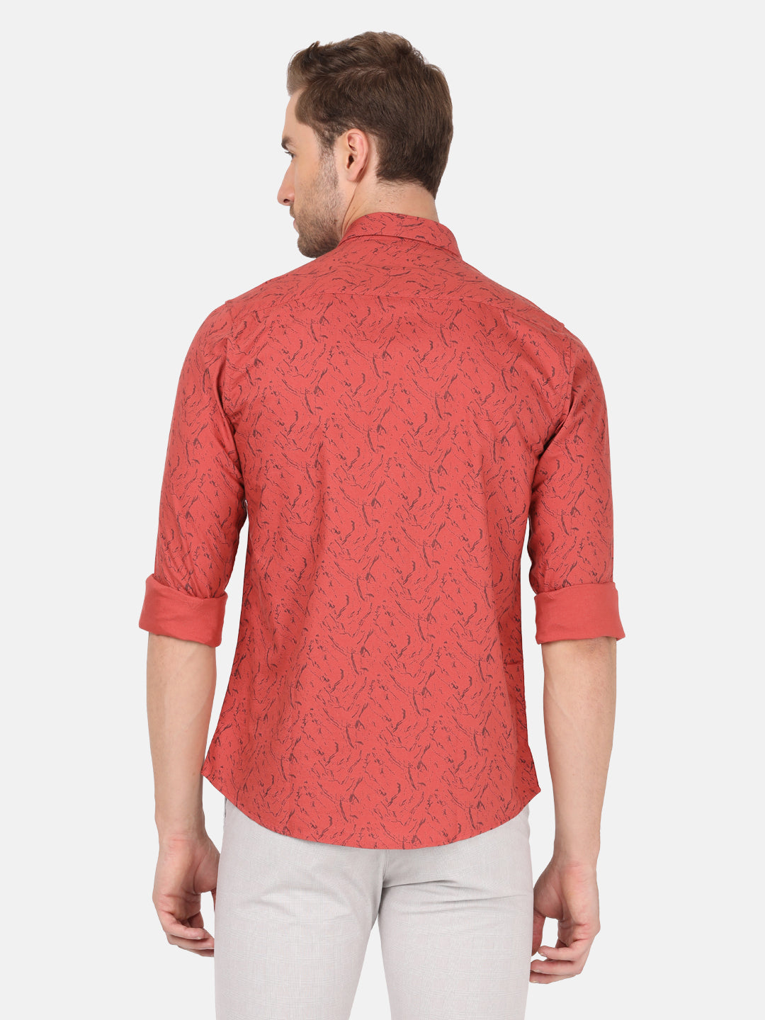Close-up of red fabric with texture detail