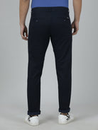 Crocodile Trim Fit Navy Trouser for Men