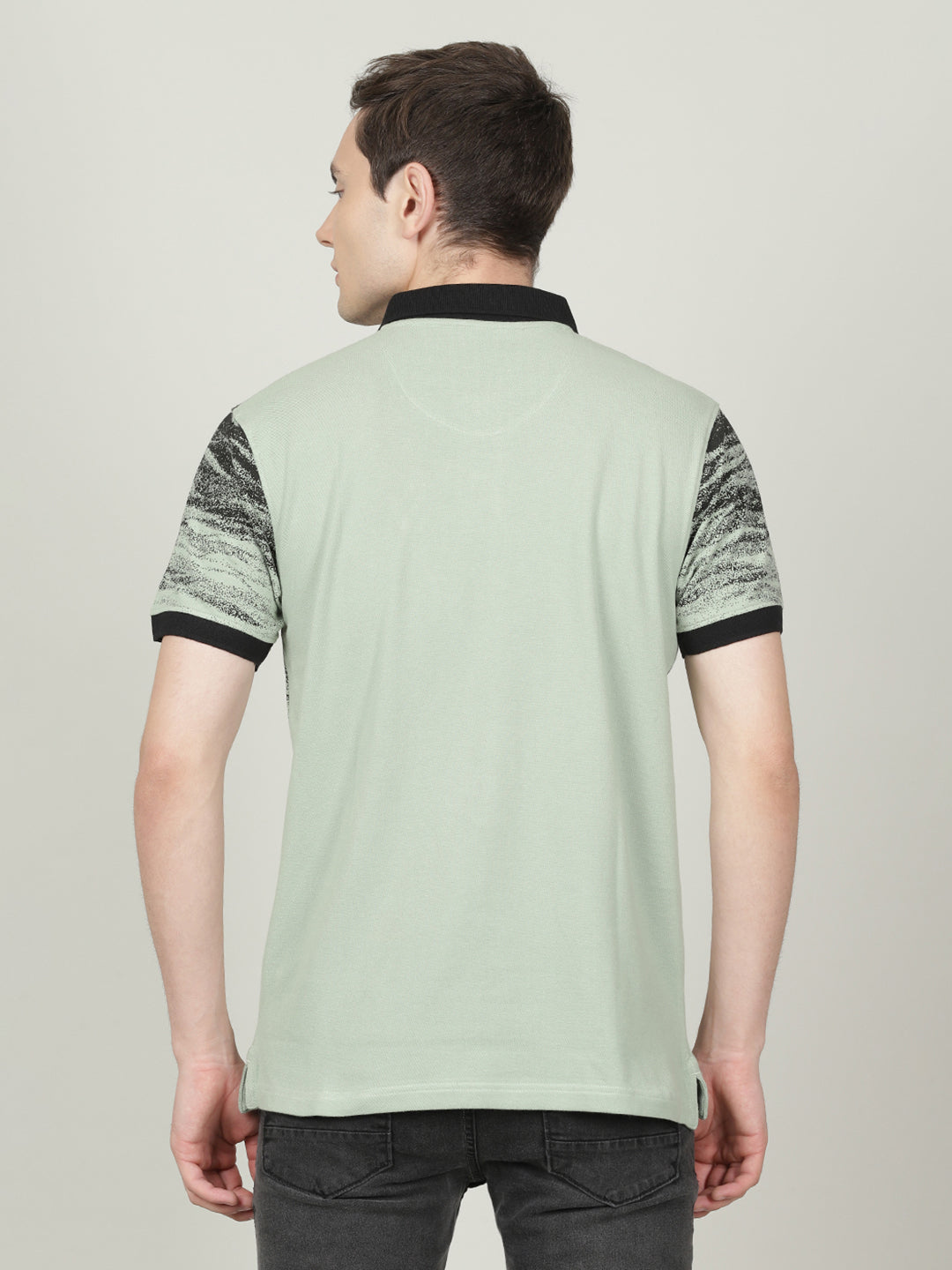 Crocodile Men's Green Polo T-shirt