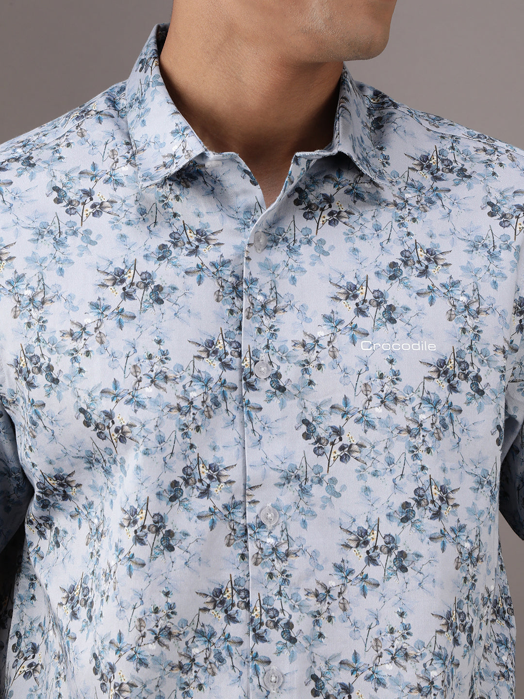 Abstract Floral Printed Shirt