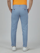 Crocodile Trim Fit Light Blue Trouser for Men