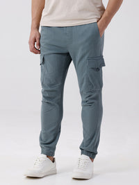 Green Solid Jogger Fit Joggers