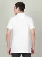 Crocodile Men's White Slim Fit T-shirt