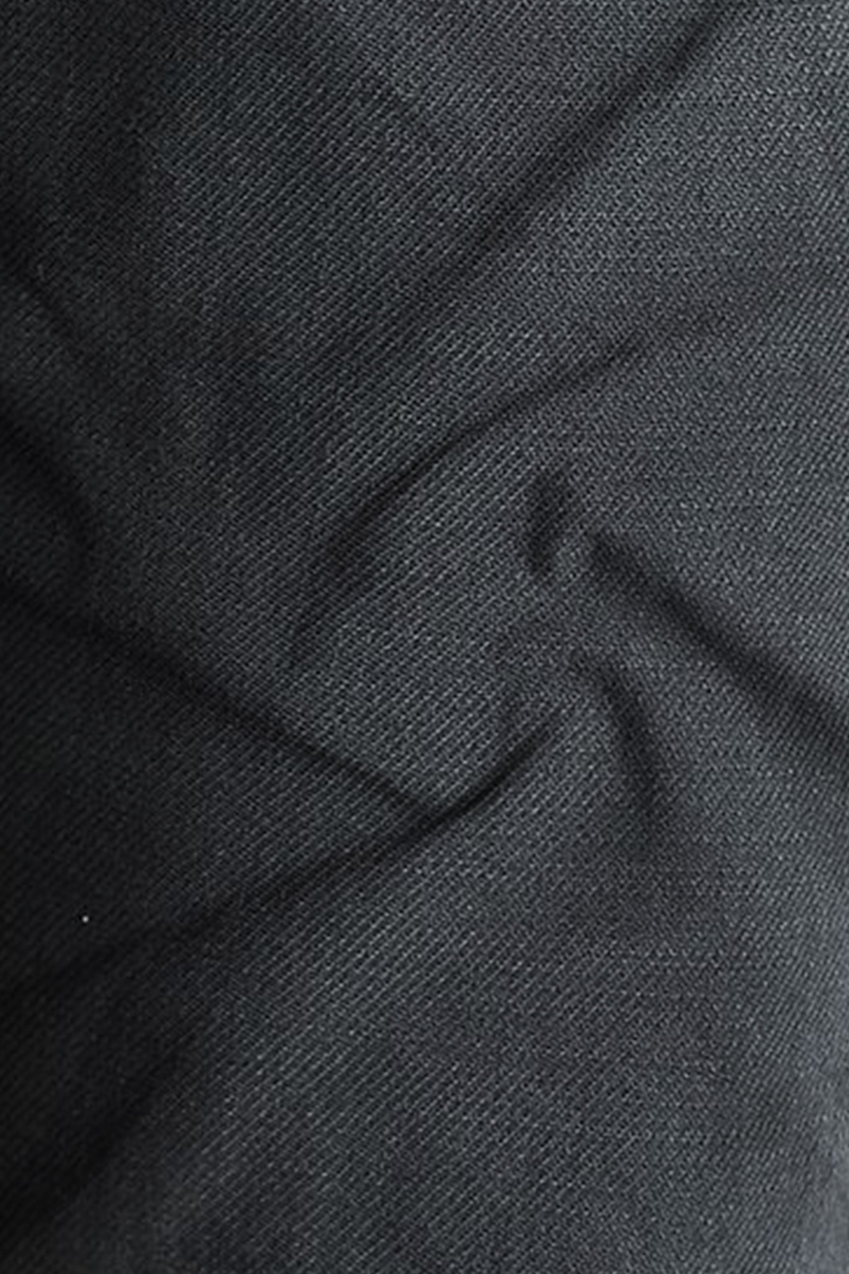 Close-up of dark gray fabric with visible texture