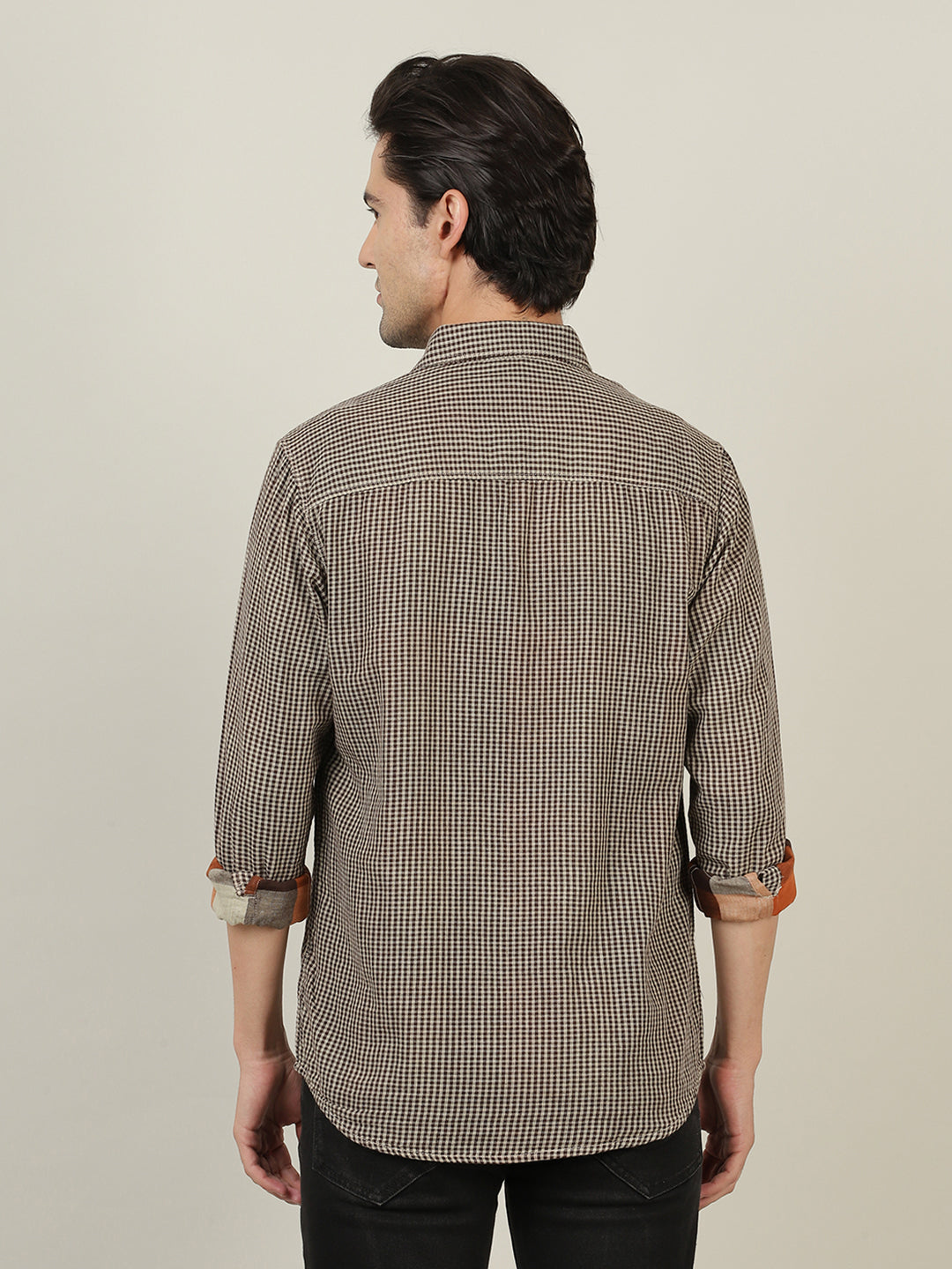 Crocodile Men Casual Check Shirt