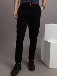 Super Soft Black Cargo Jogger