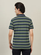 Crocodile Men Stripe Polo T-Shirt