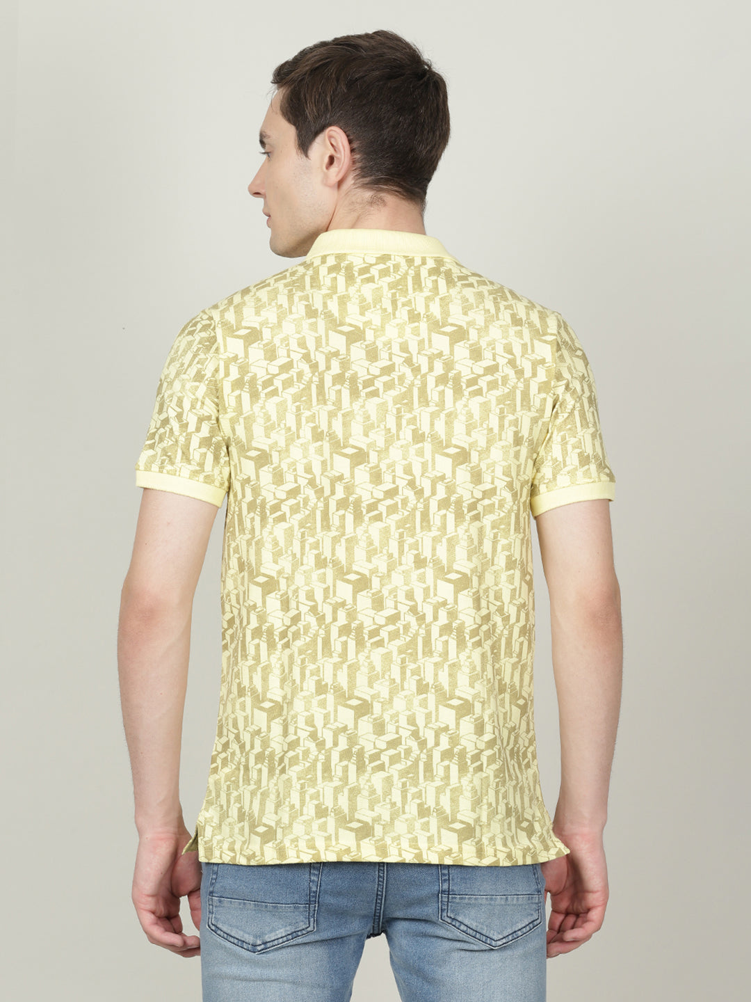 Crocodile Yellow Slim Fit T-shirt