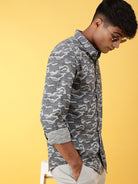 Tonal Camo Fluid Shirt